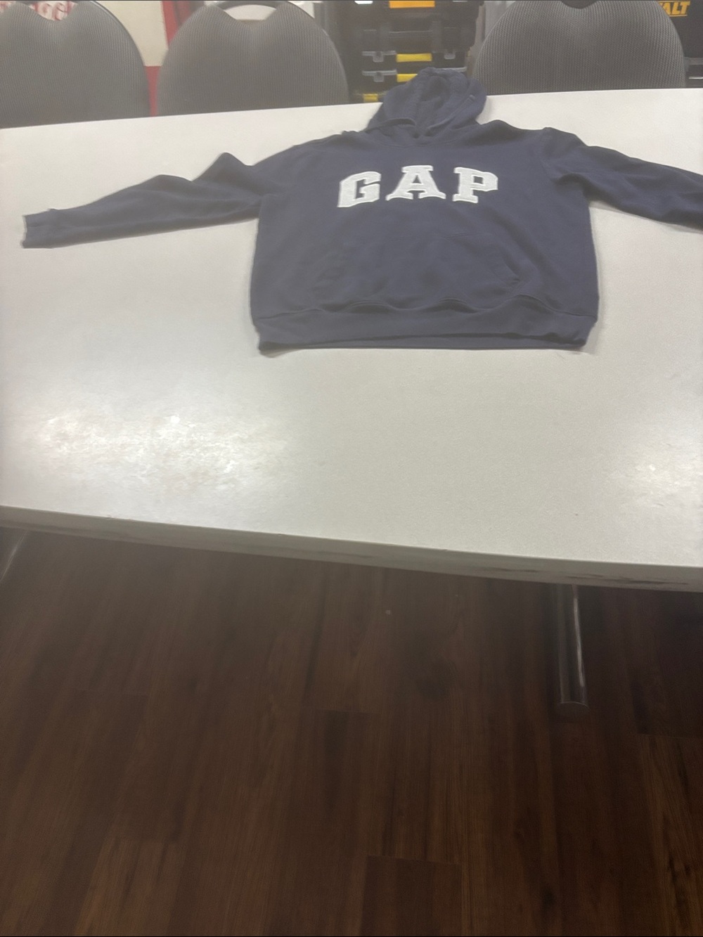 GAP Hoodie in Navy with White Lettering